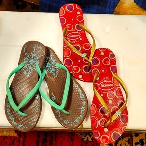Havaiains lot of sandales